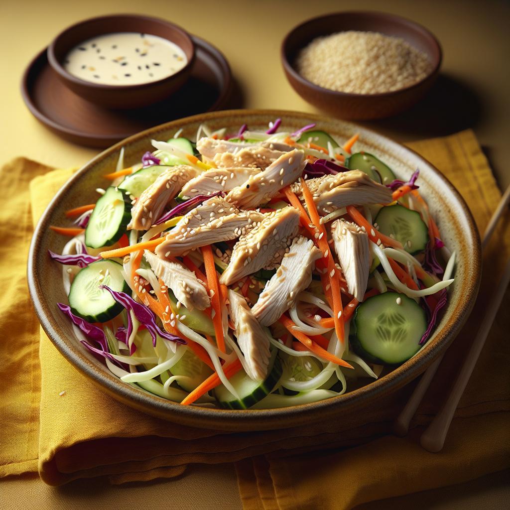 Ensalada de pollo oriental