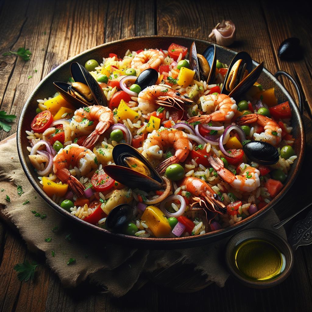 Ensalada de arroz a la marinera