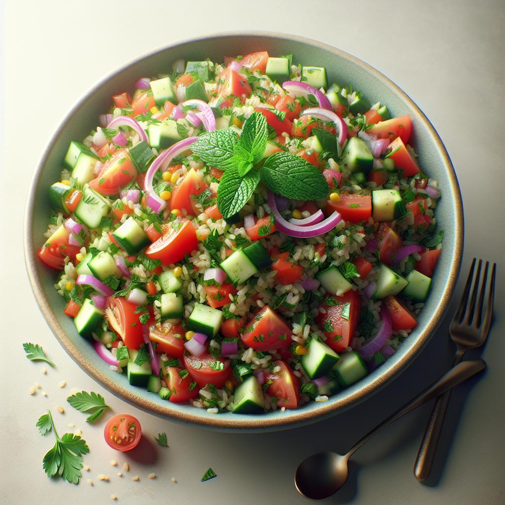 Ensalada de arroz tabbouleh