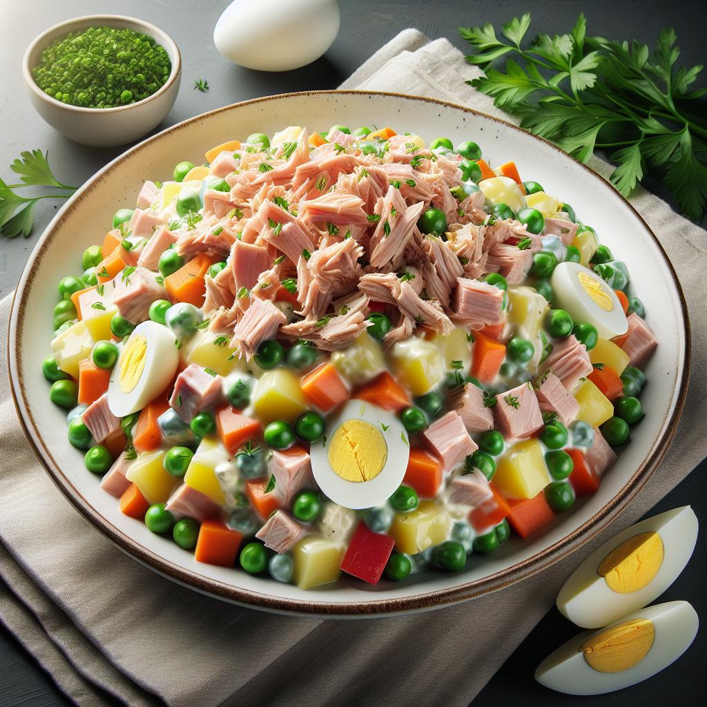 Ensalada rusa con atún