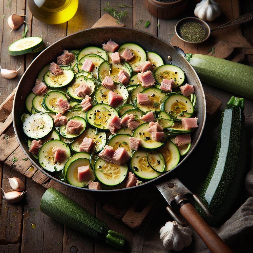 Ensalada de calabacines y atún