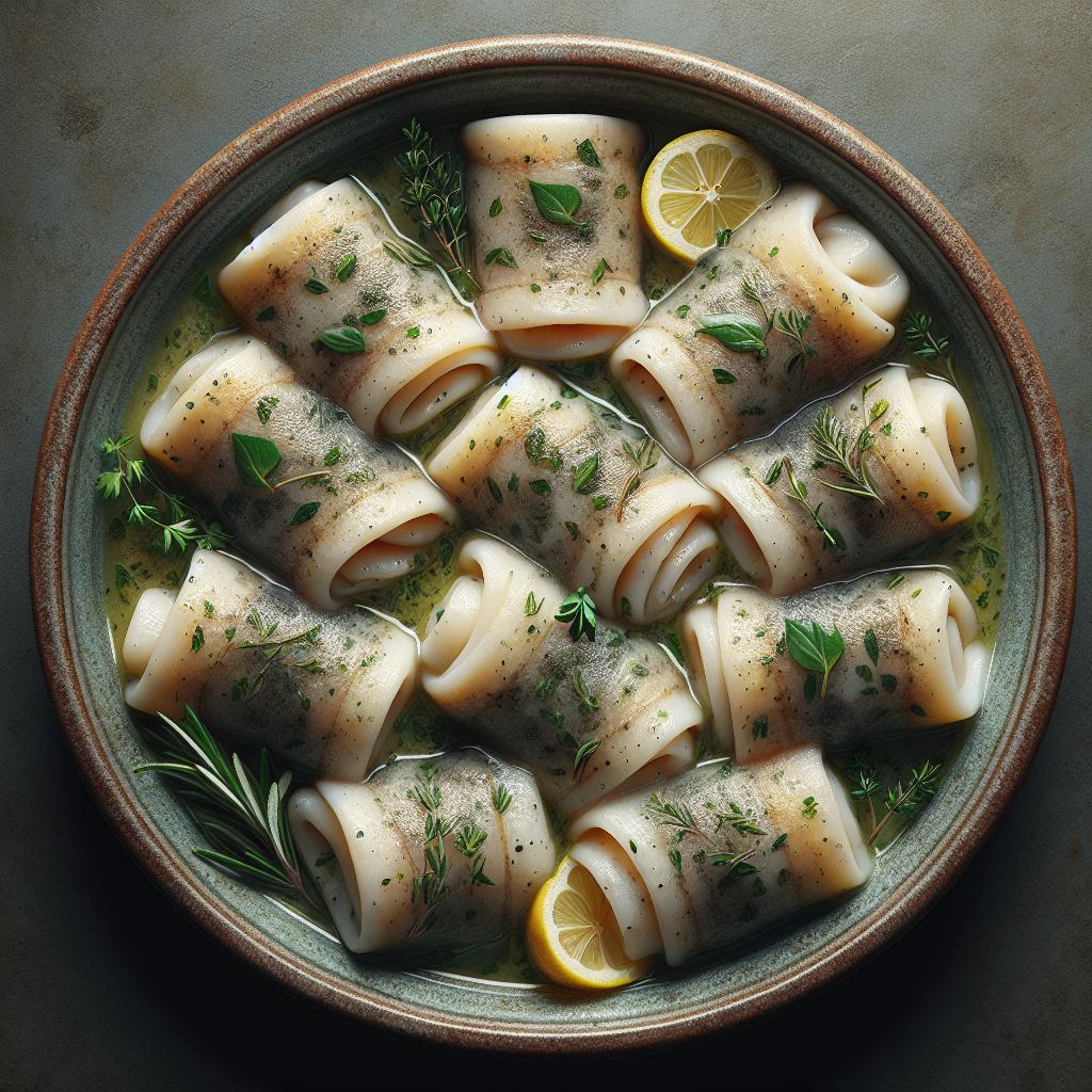 Rollitos de platija a las hierbas