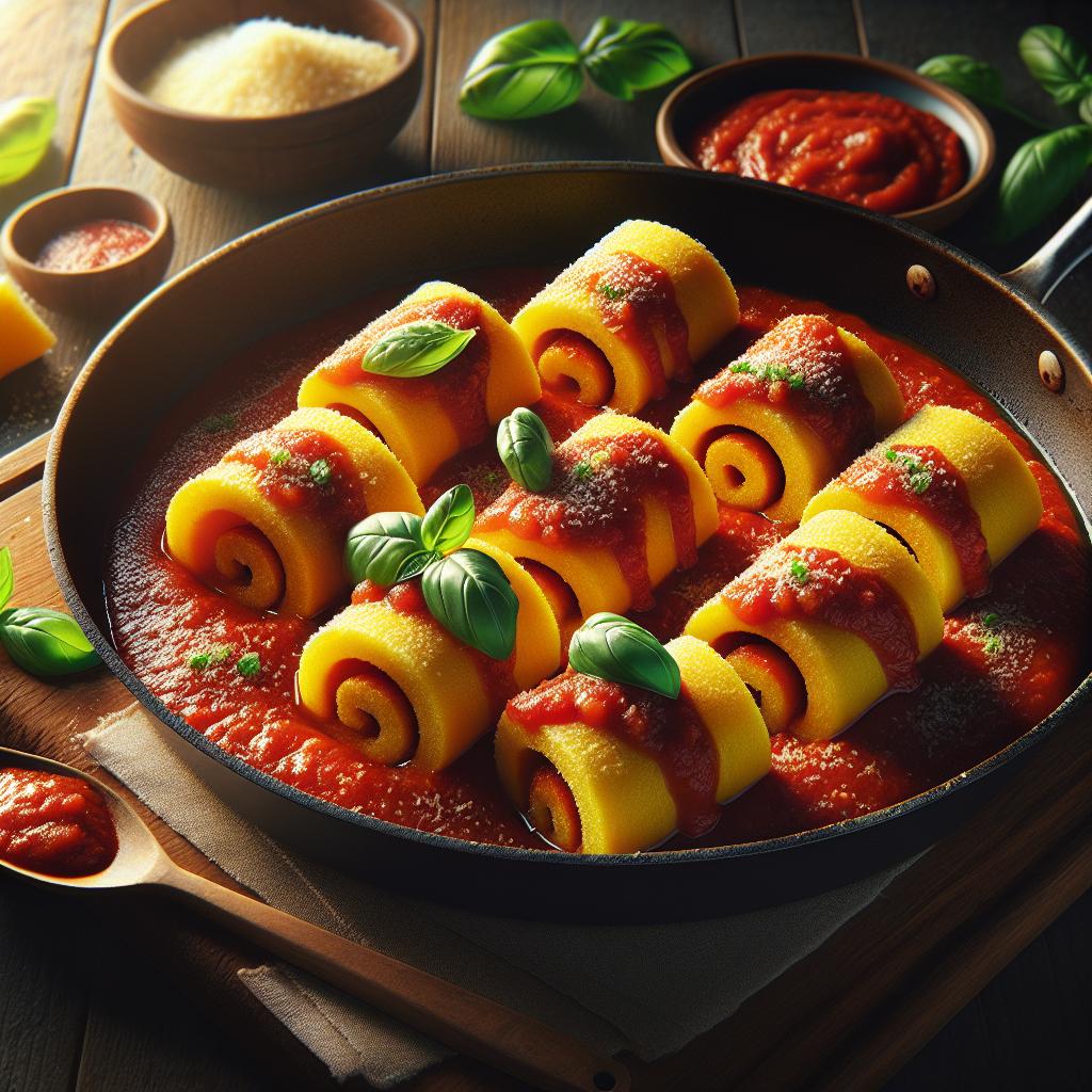 Rollitos de polenta