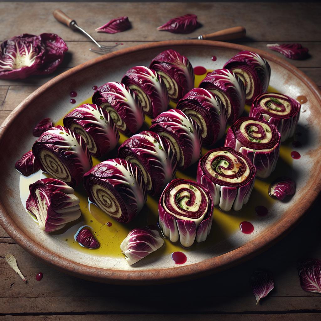 Rollitos de radicchio