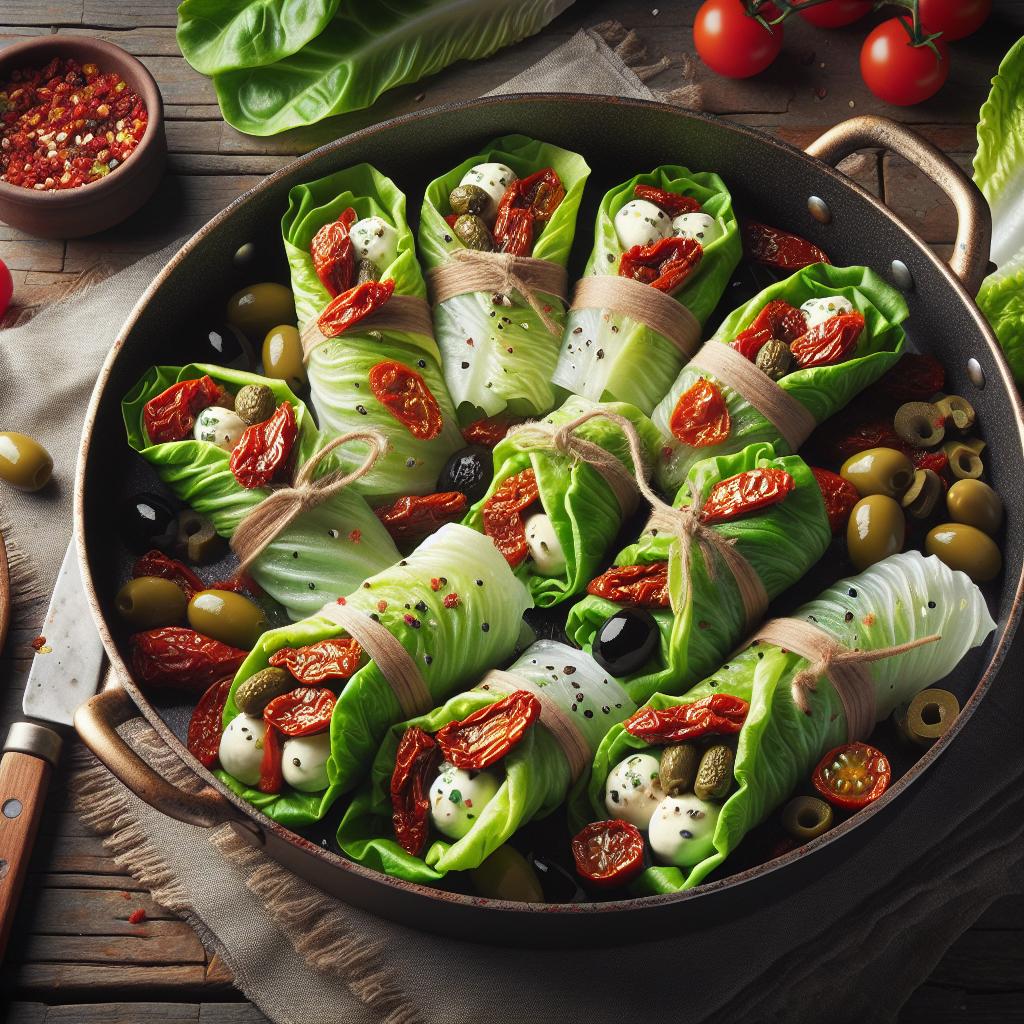 Rollitos fríos de lechuga