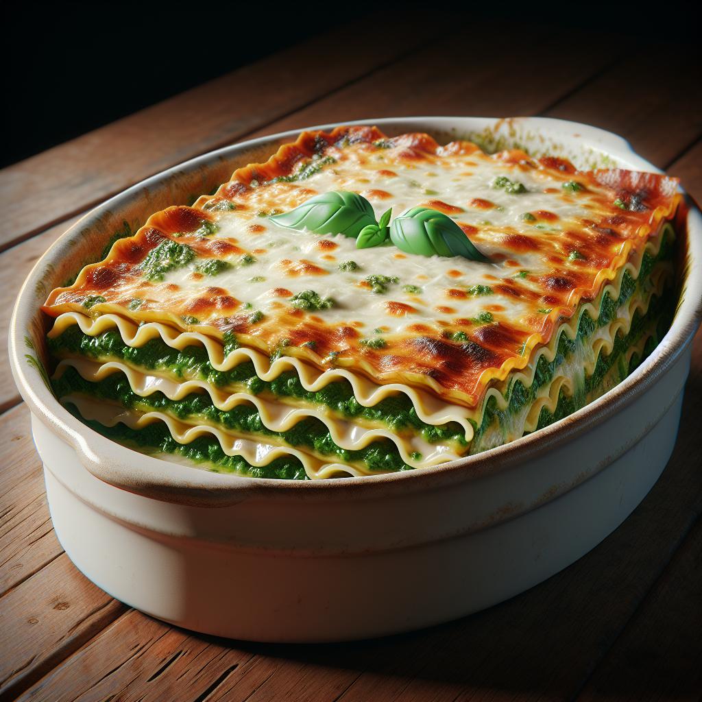 Lasañas al pesto
