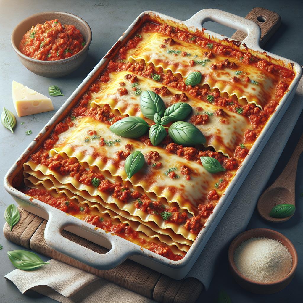 Lasaña a la boloñesa
