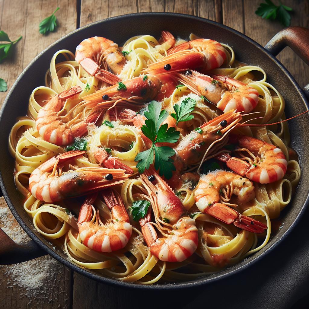 Linguine con Salsa de Cigalas