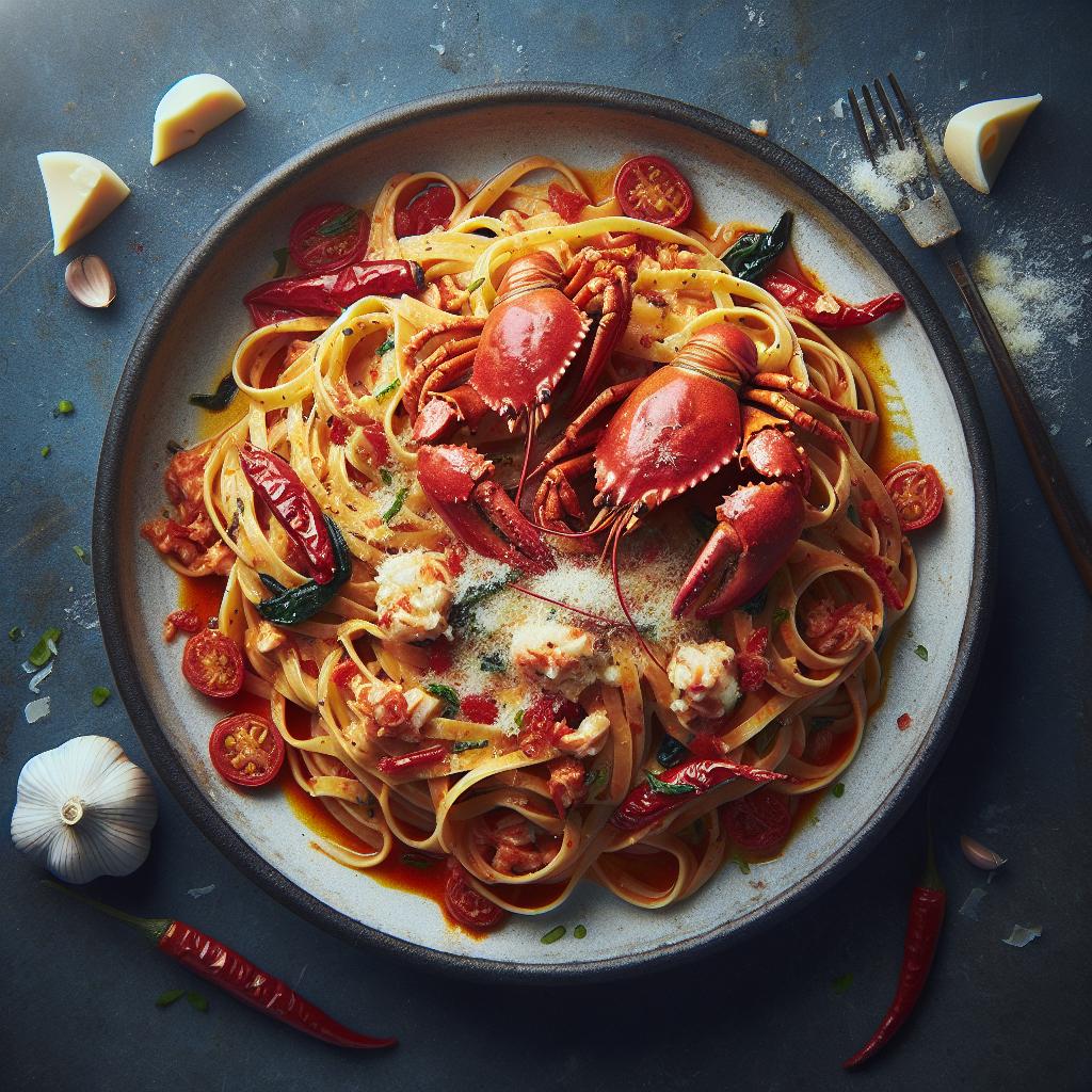 Linguine picantes al cangrejo
