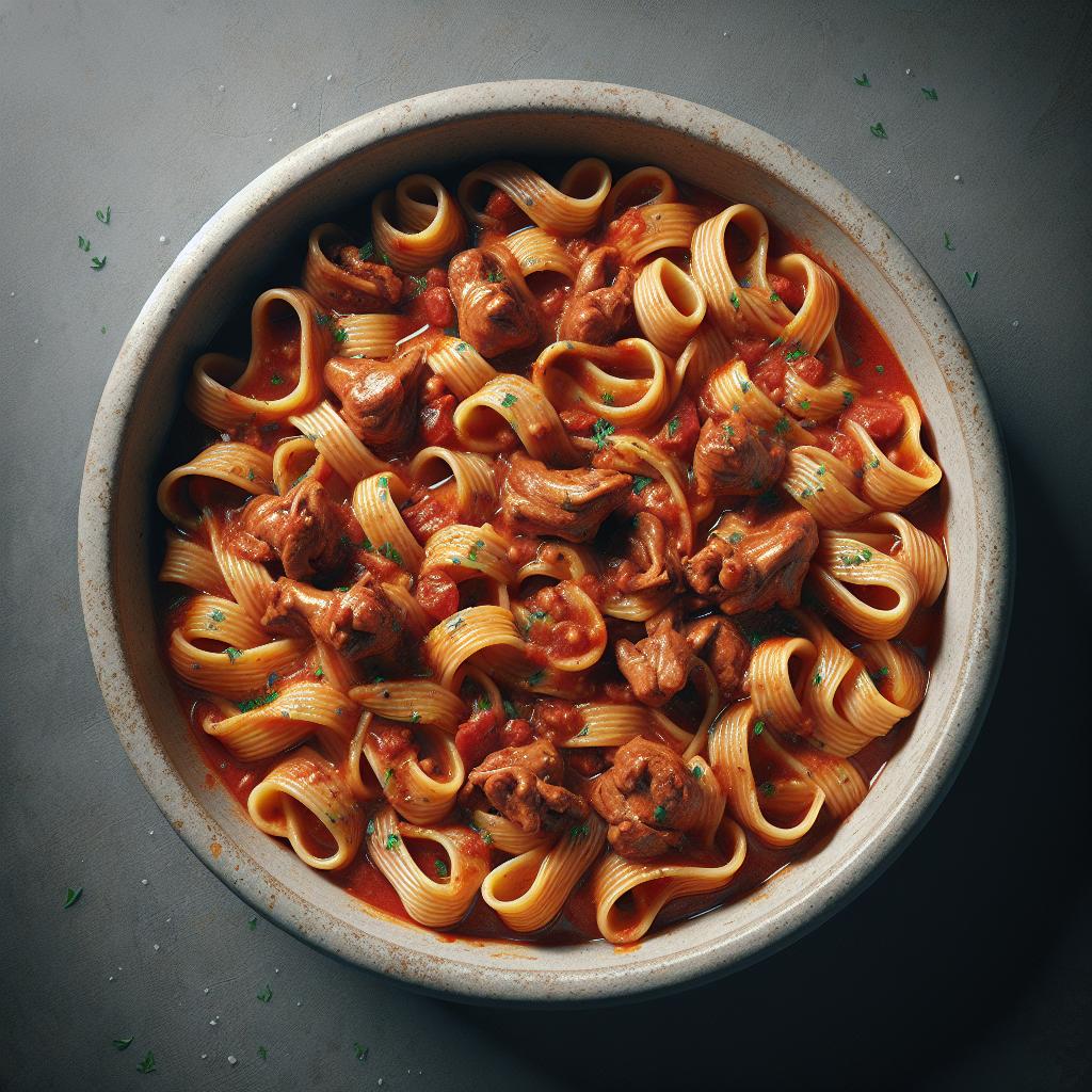 Mafaldine al Sugo de Conejo