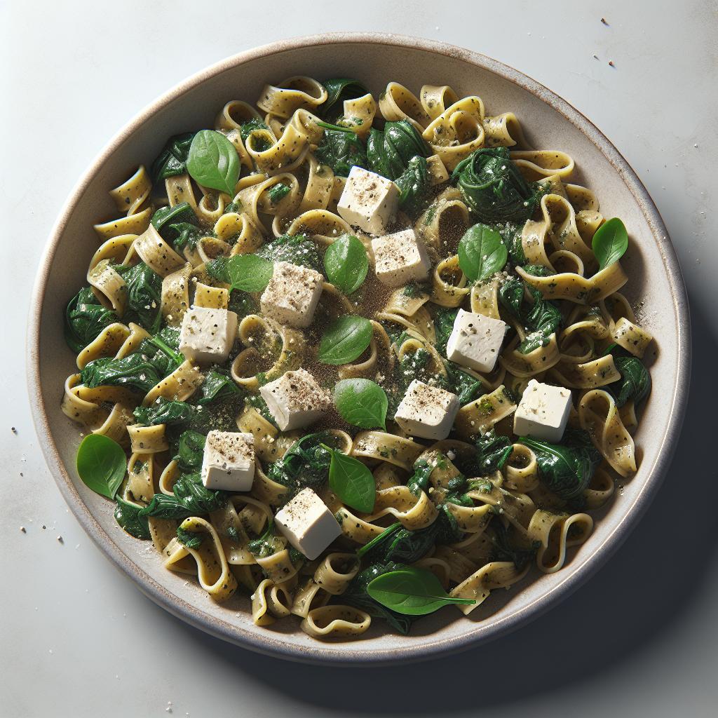 Maltagliati con espinacas y ricotta salada