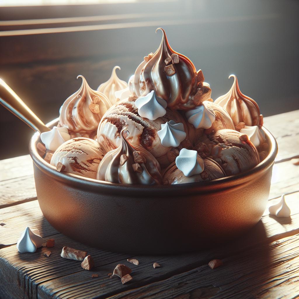 Merengada helado de café