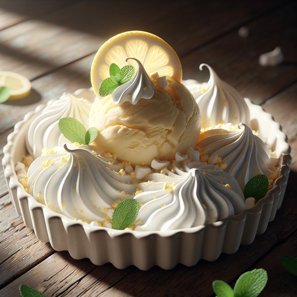 Meringata helado de limón