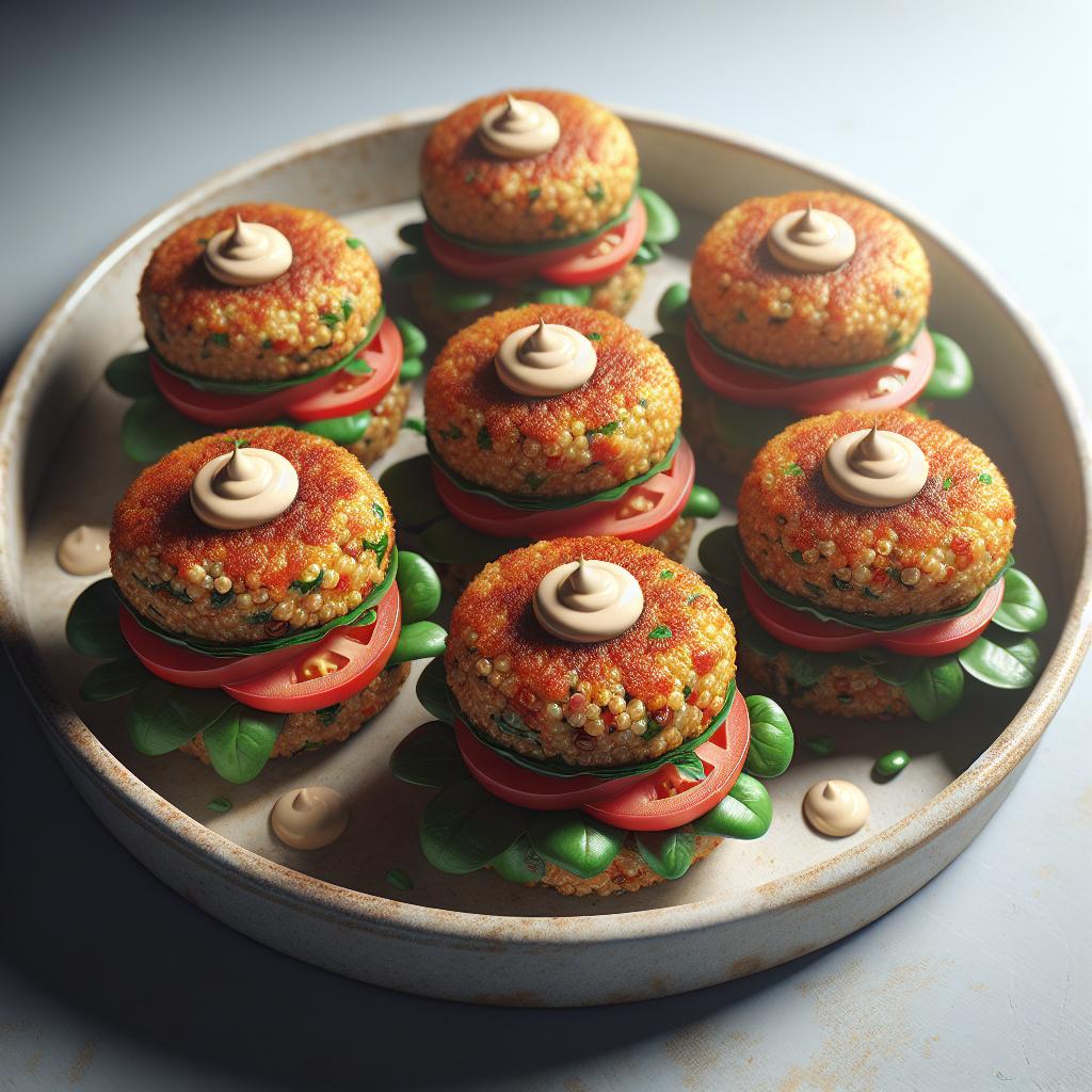 Mini hamburguesas de quinoa