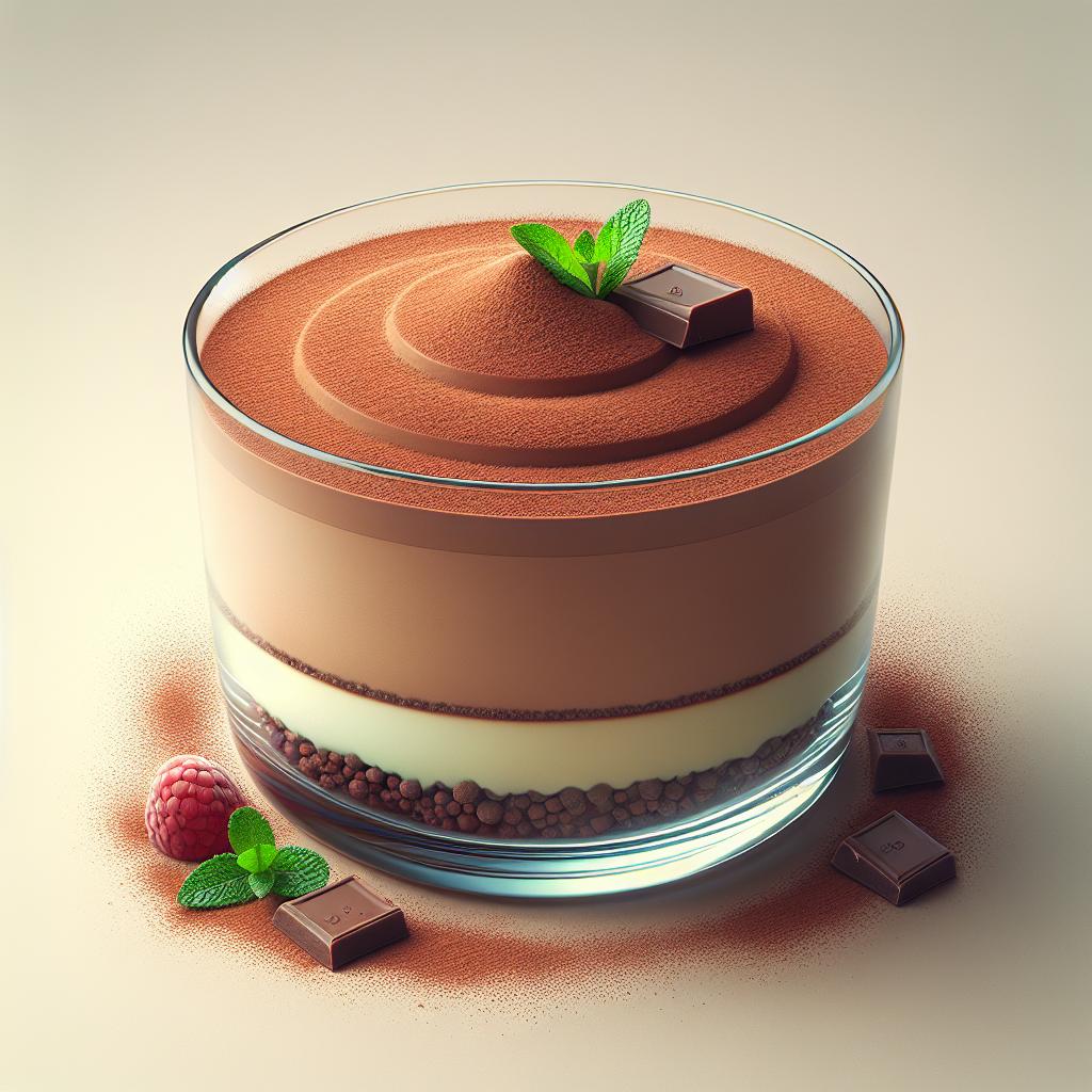 Mousse de chocolate sin huevos