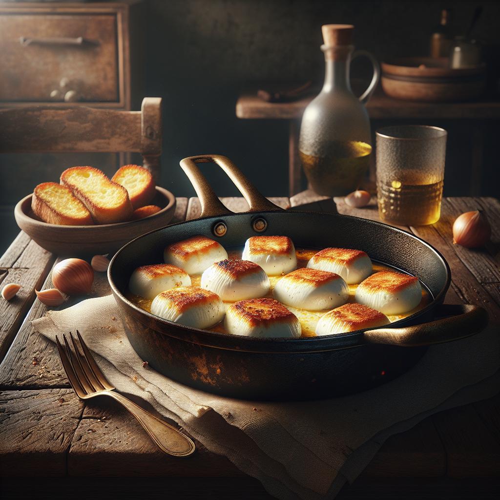 Mozzarella en carroza al horno