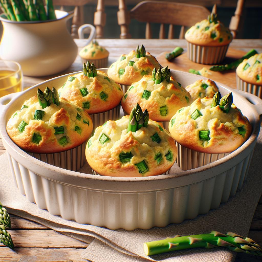 Muffins de espárragos