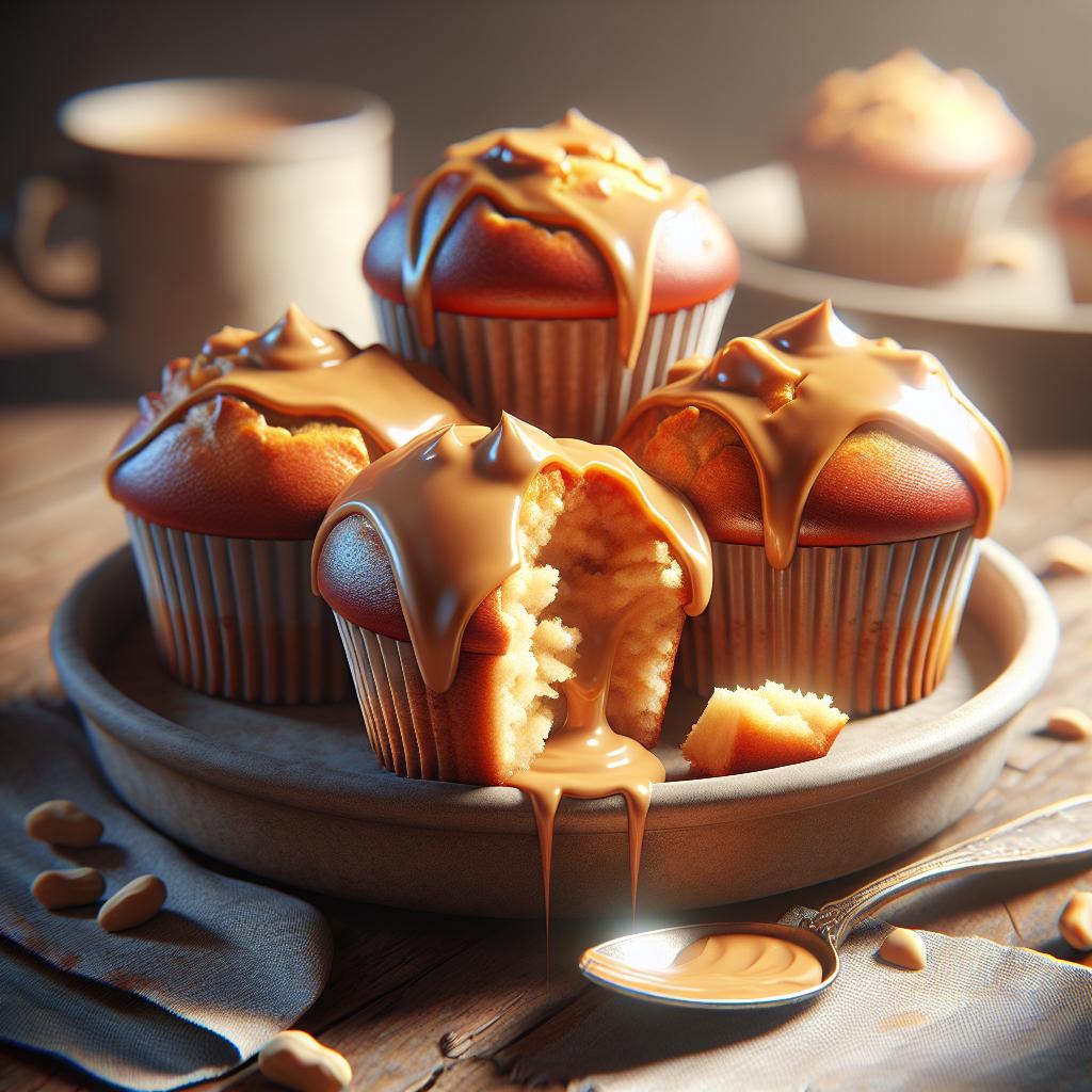 Muffins de mantequilla de cacahuete