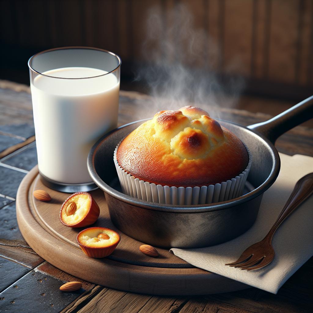Muffins con leche caliente