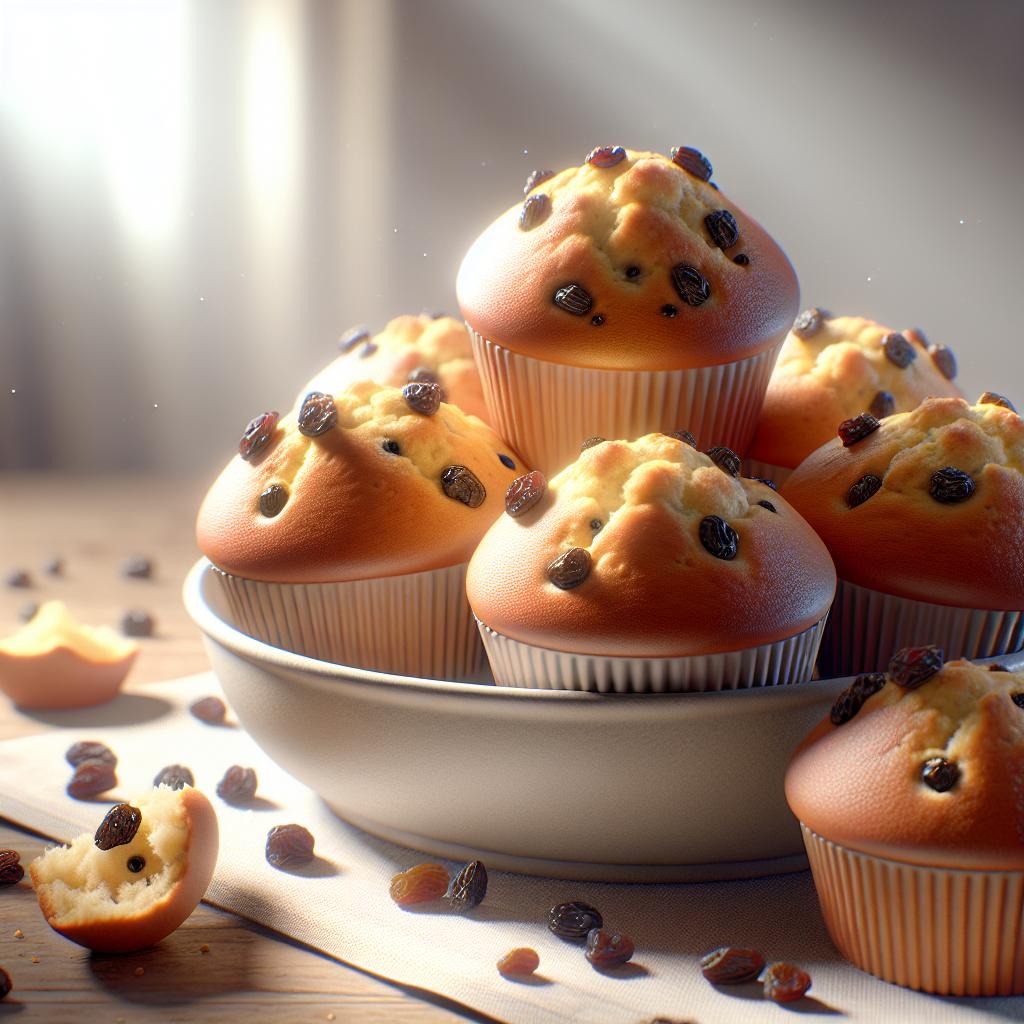 Muffins de pasas