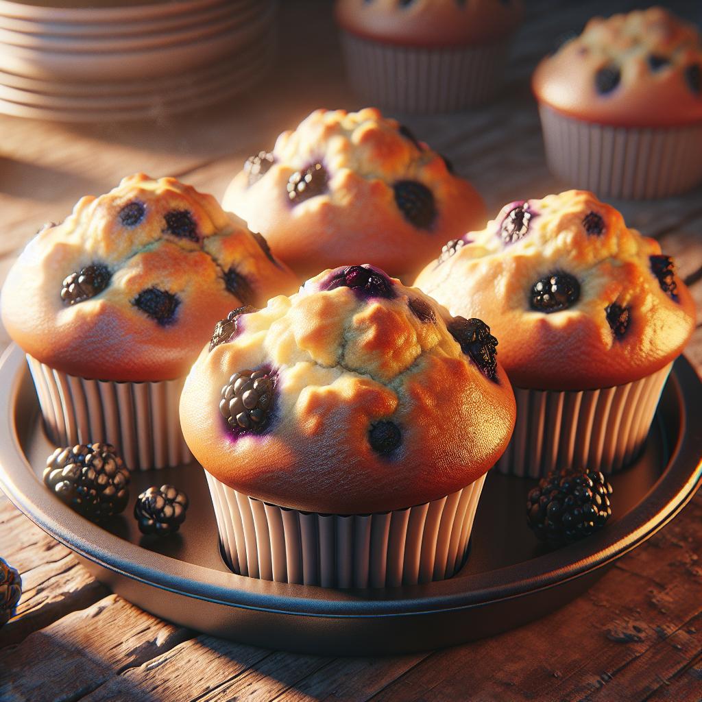 Muffins de moras