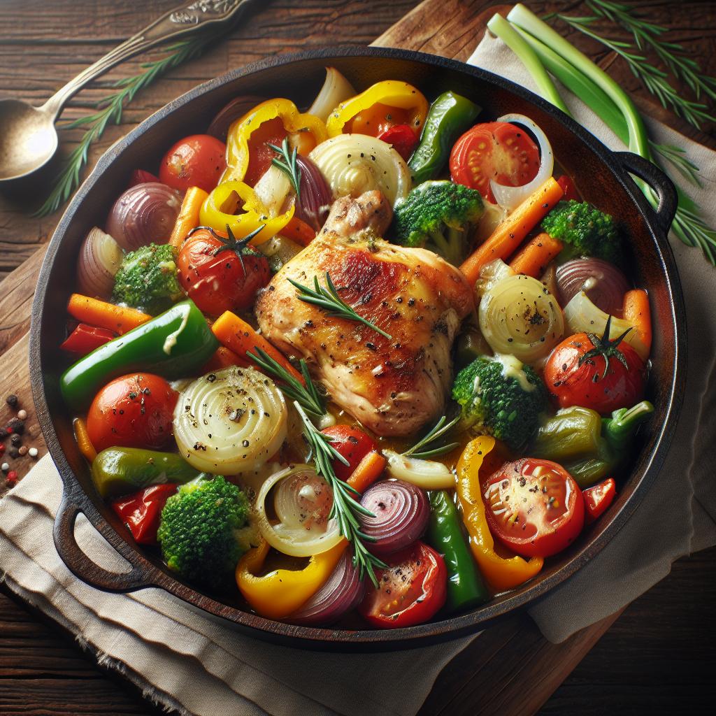 One-pot de pollo y verduras