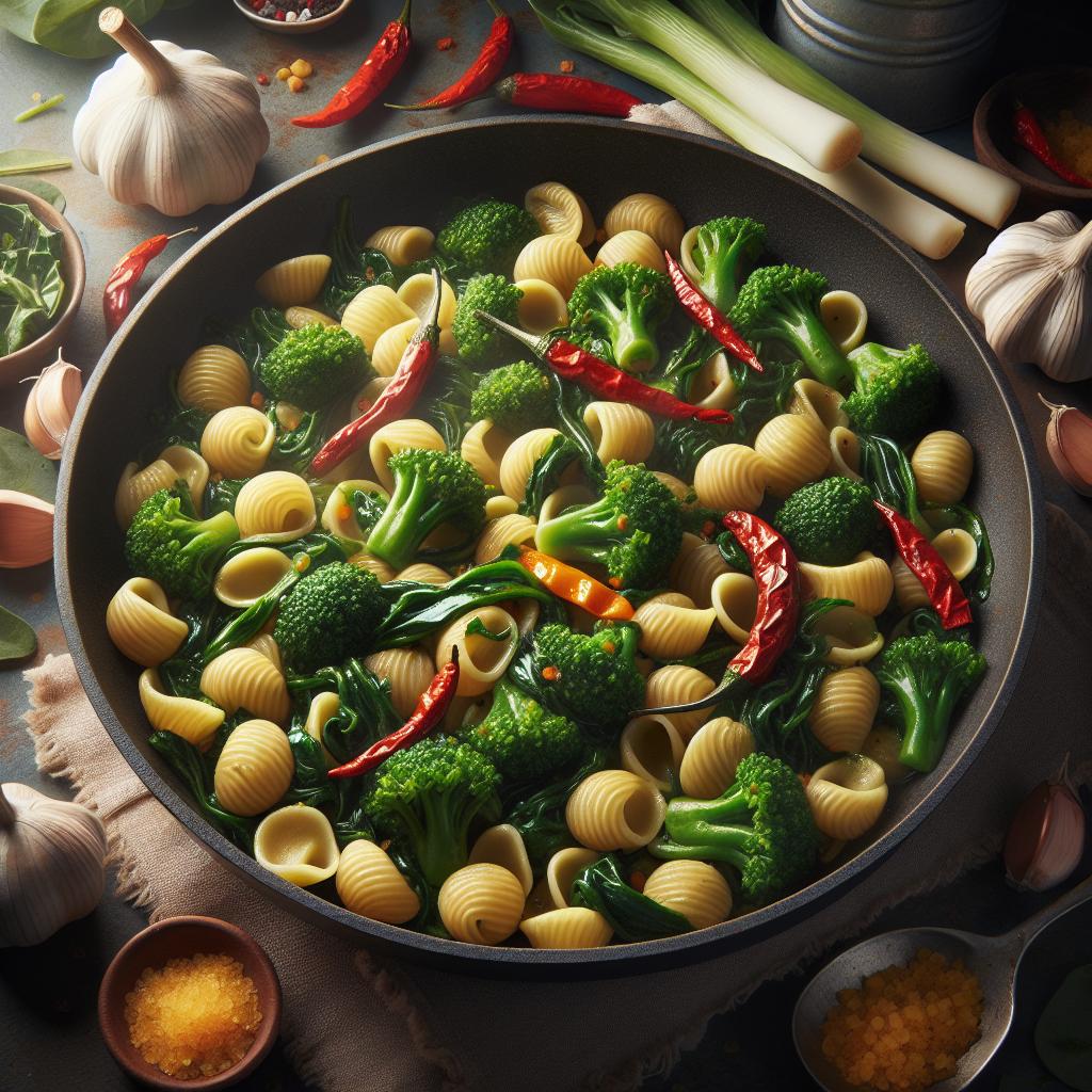 Orecchiette with Turnip Tops