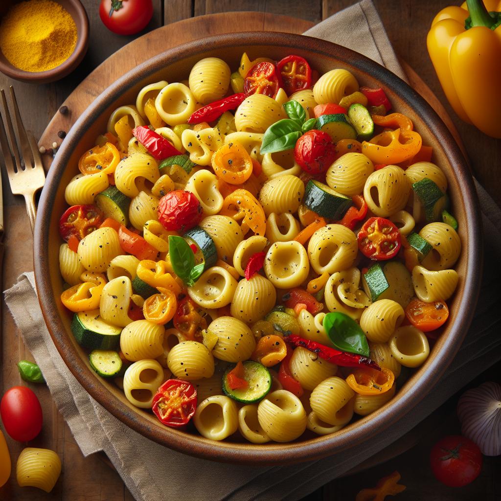 Orecchiette allo zafferano e verdure