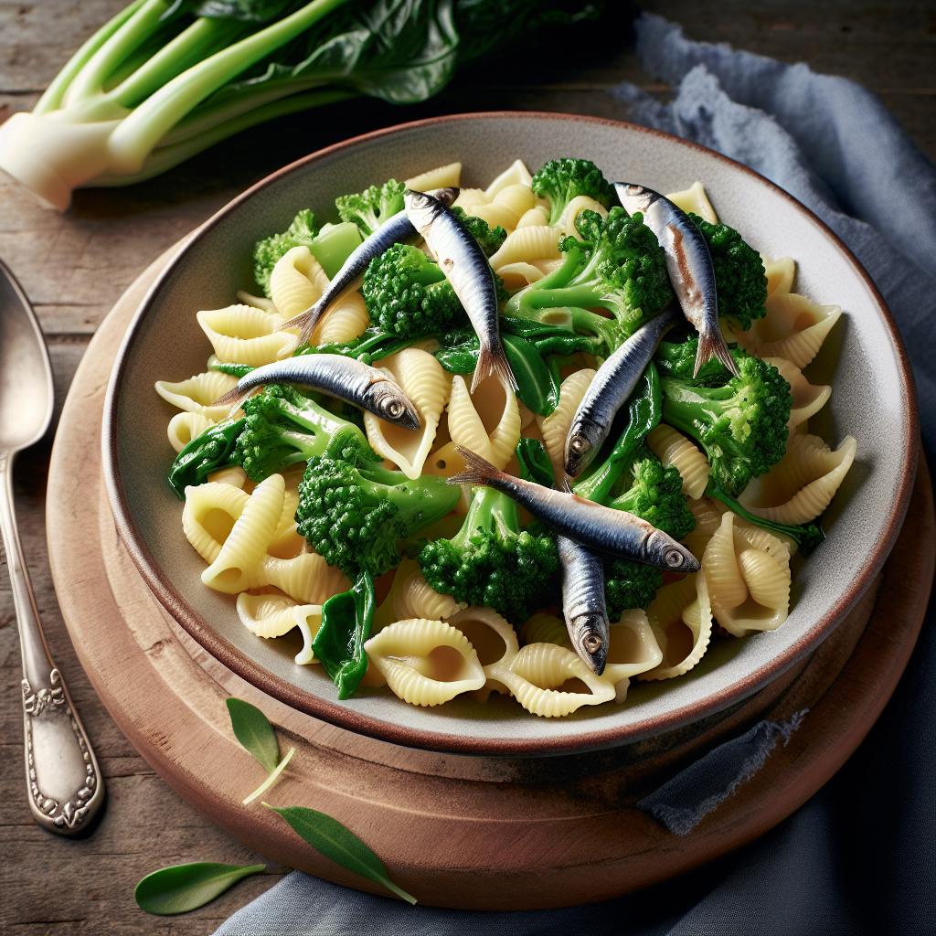 Orecchiette con Cime di Rapa e Acciughe