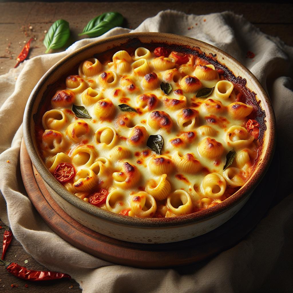 Orecchiette gratinadas al horno