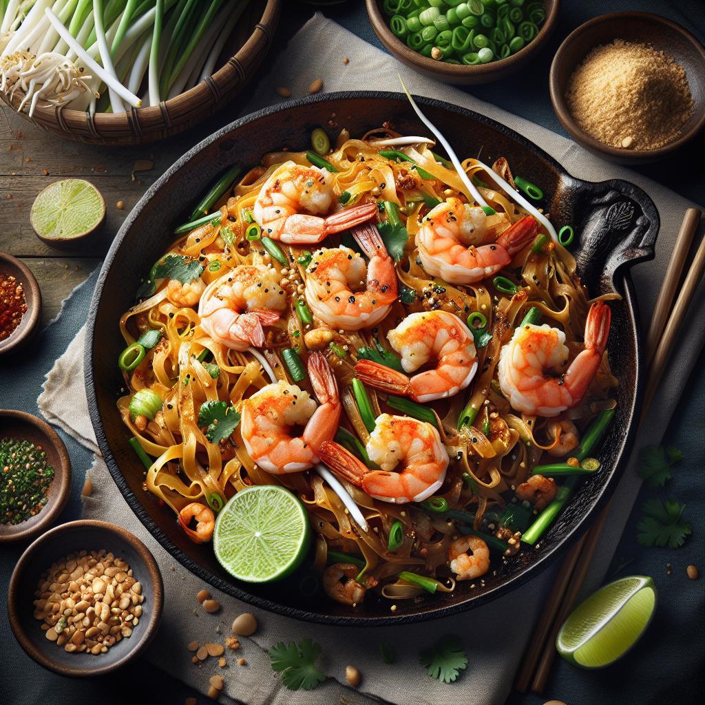 Pad Thai con Gambas