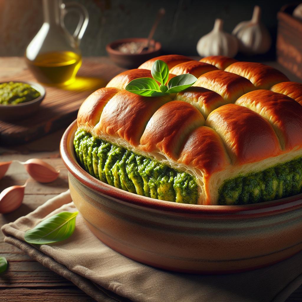 Pan brioche al pesto