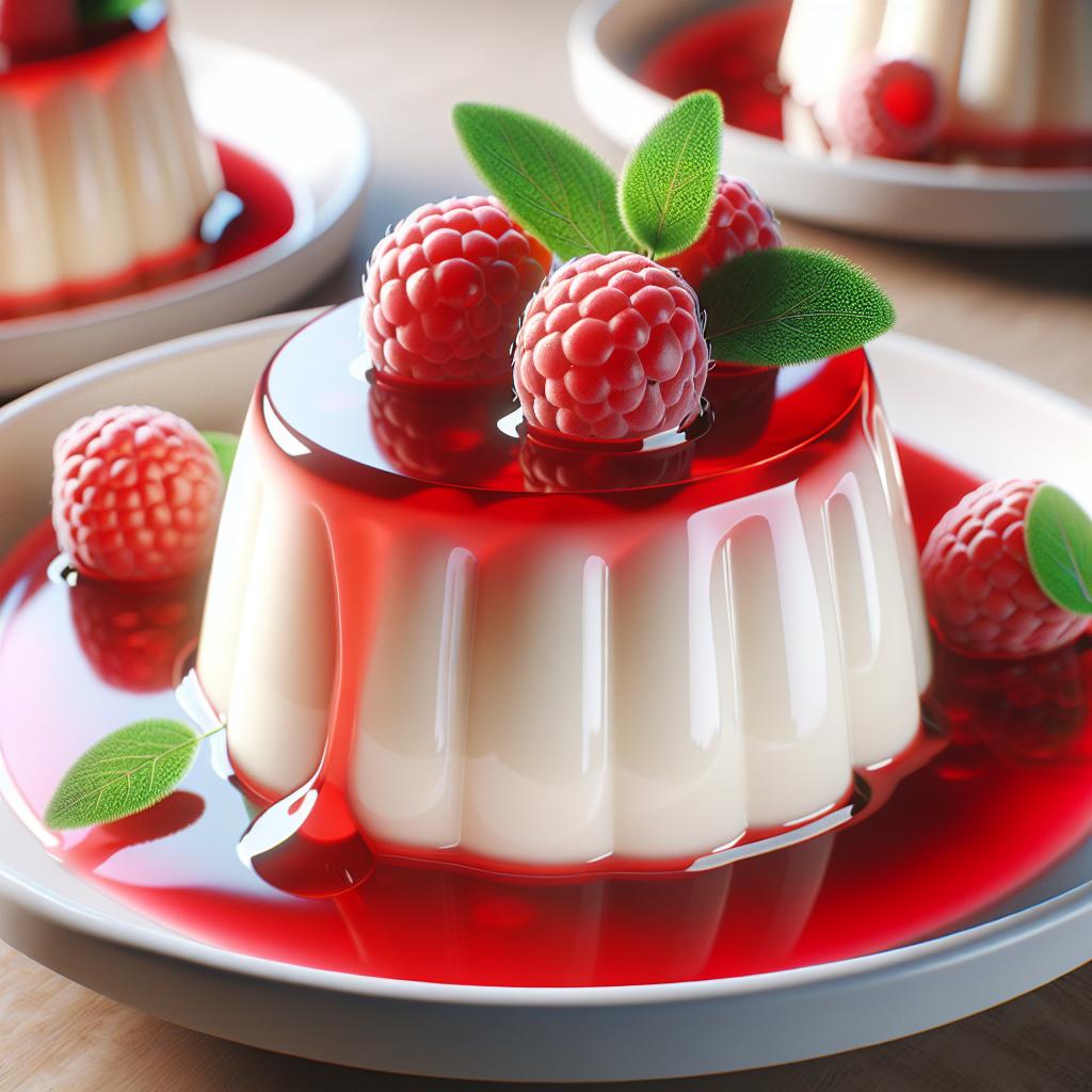 Panna cotta ai lamponi