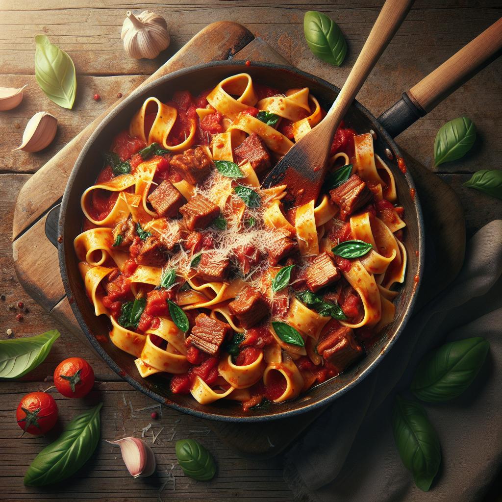 Pappardelle al jabalí