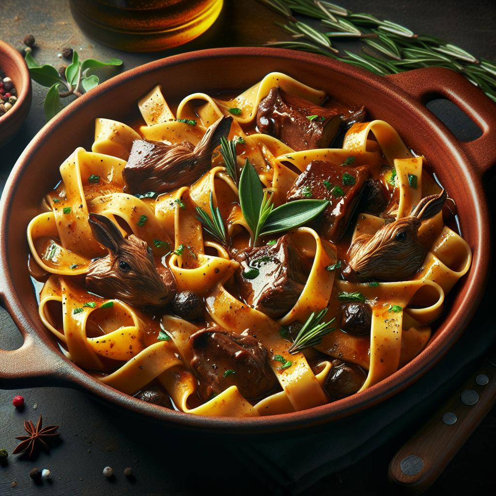 Pappardelle con liebre