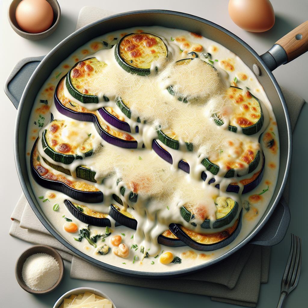 Parmigiana bianca di verdure e parmigiano