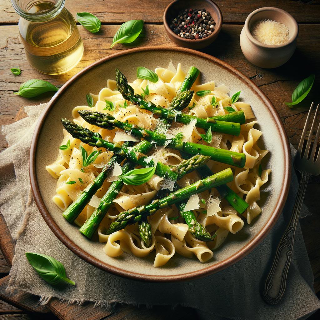 Pasta con espárragos