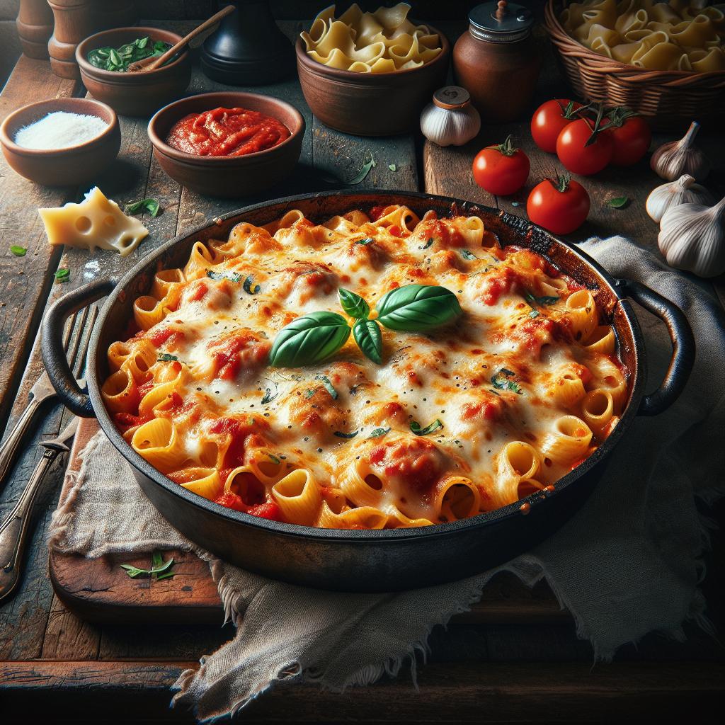 Pasta al horno a la pizzaiola