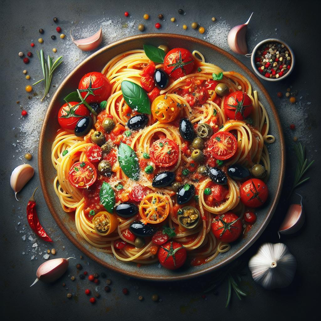 Pasta a la mediterránea