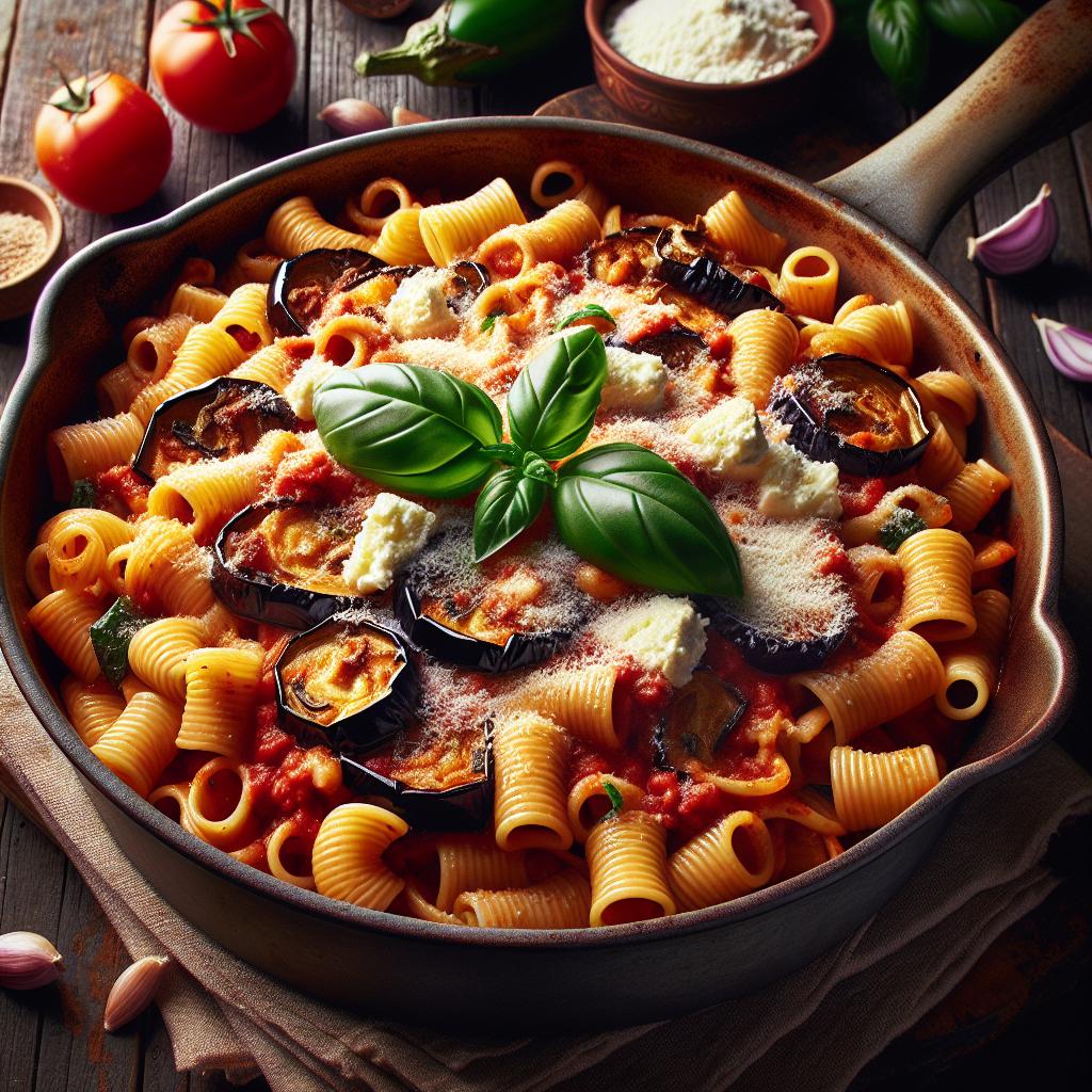 Pasta alla Norma al horno