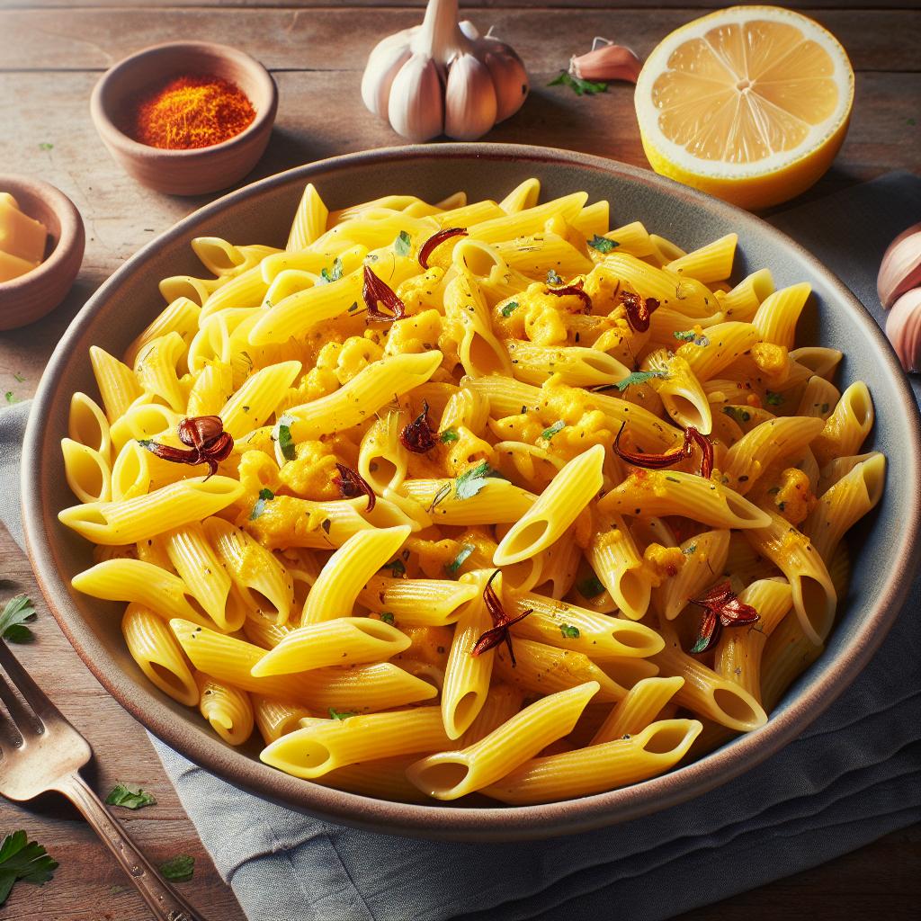 Pasta al azafrán