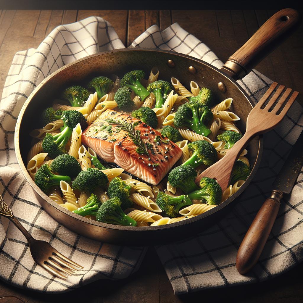 Pasta broccoli e salmone