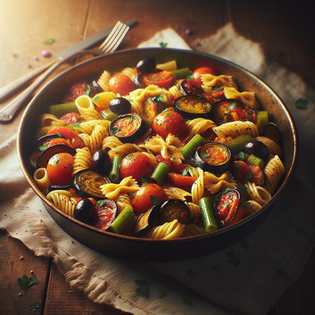 Pasta con caponata