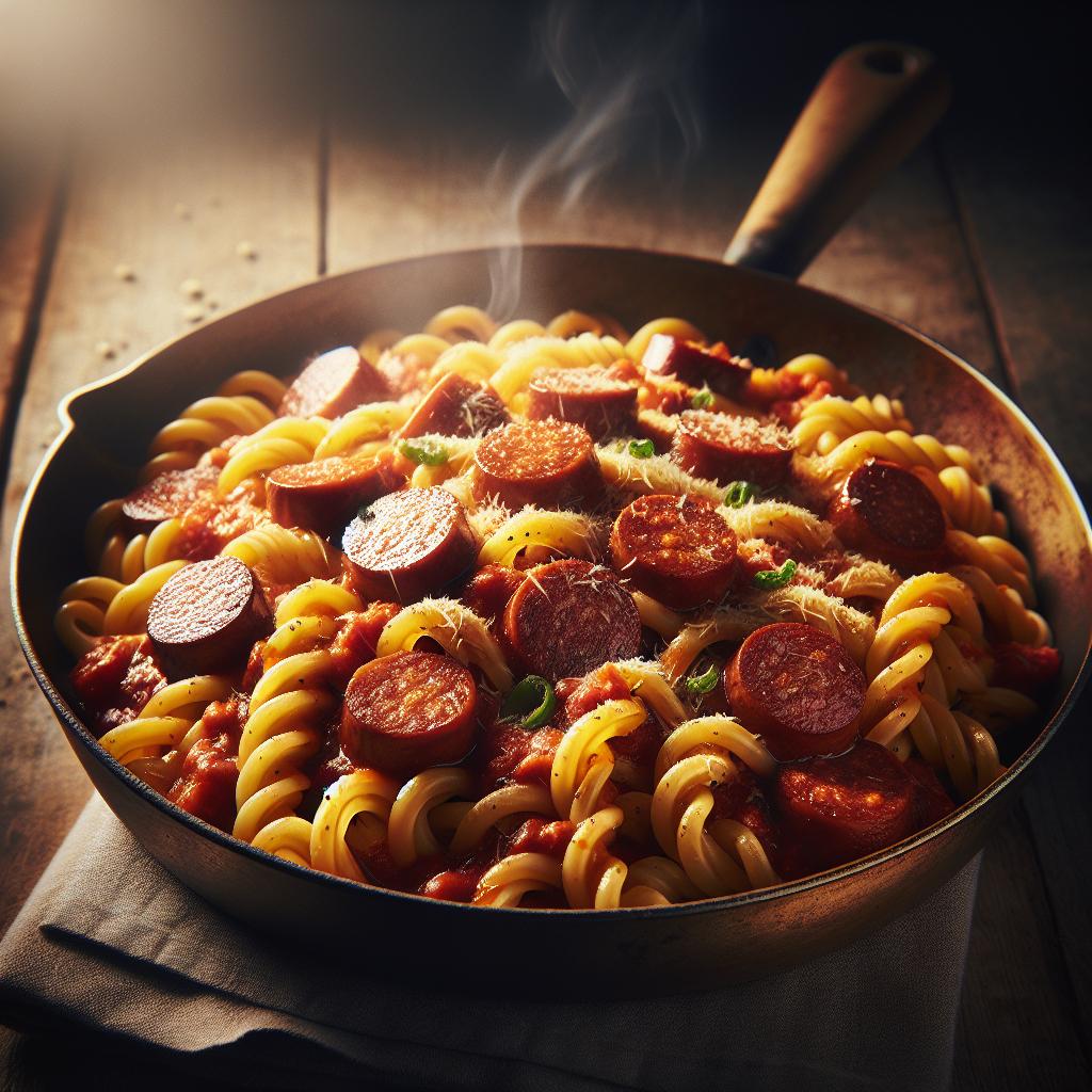 Pasta con salchicha