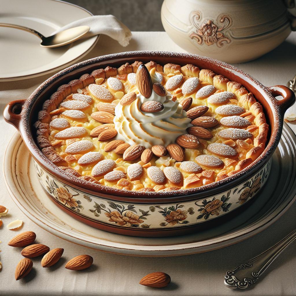 Pastiera de almendras y crema pastelera