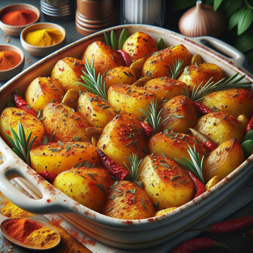 Patatas al horno con especias