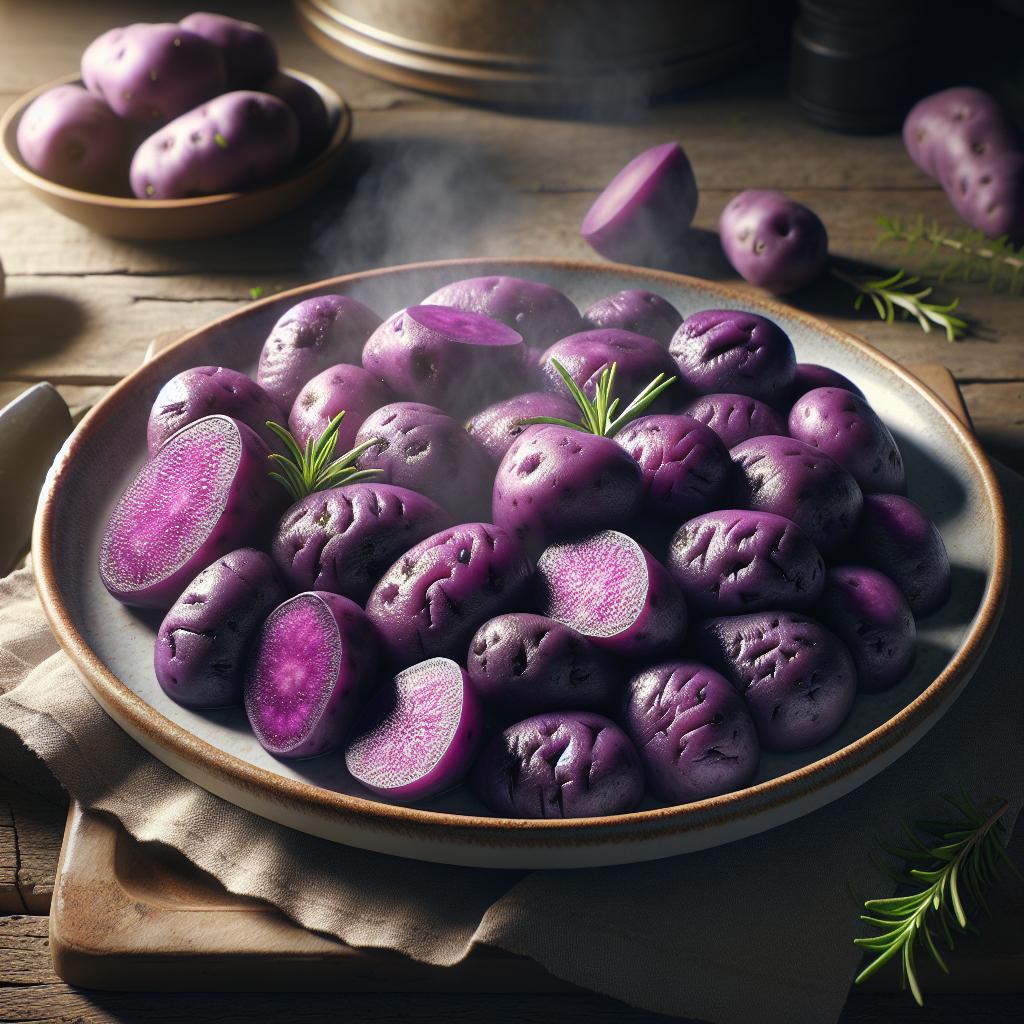 Patatas moradas