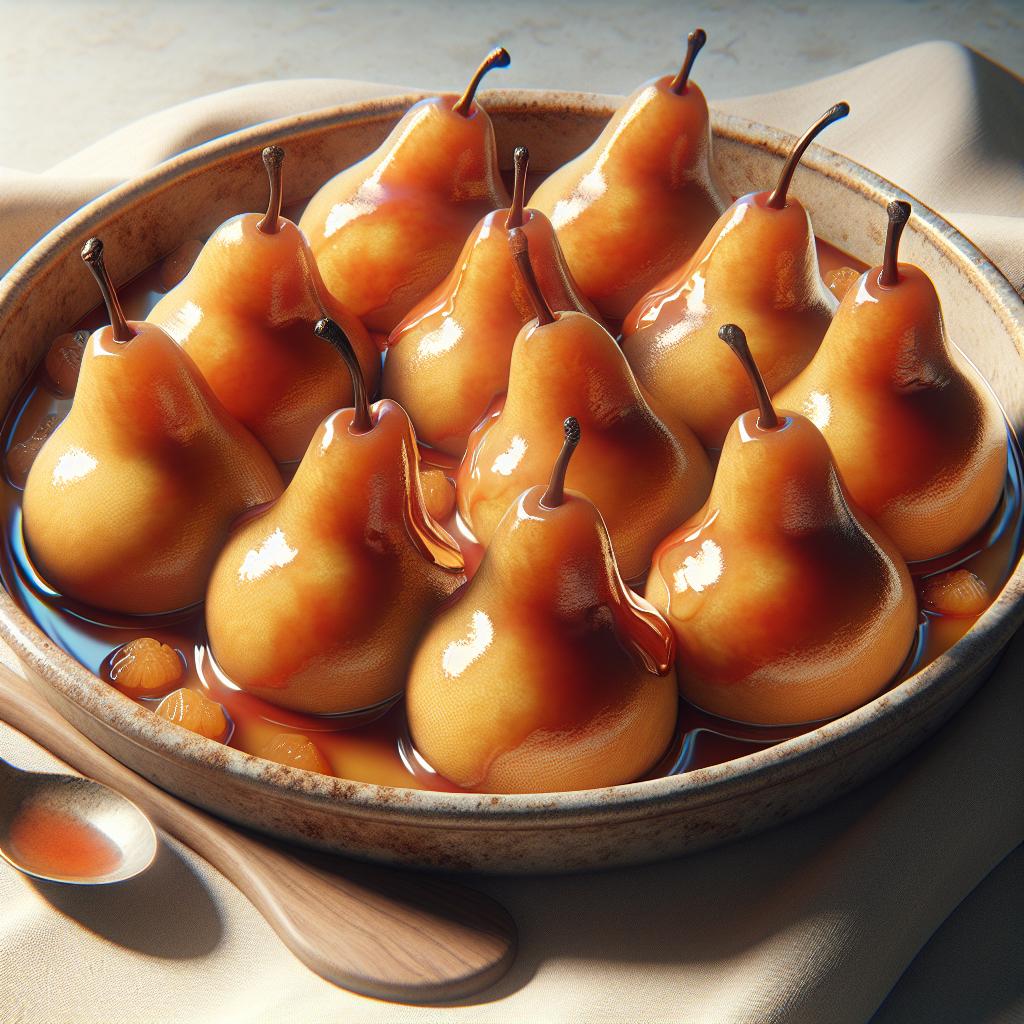 Peras cocidas
