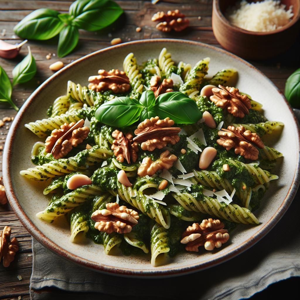Pesto a la genovesa con nueces