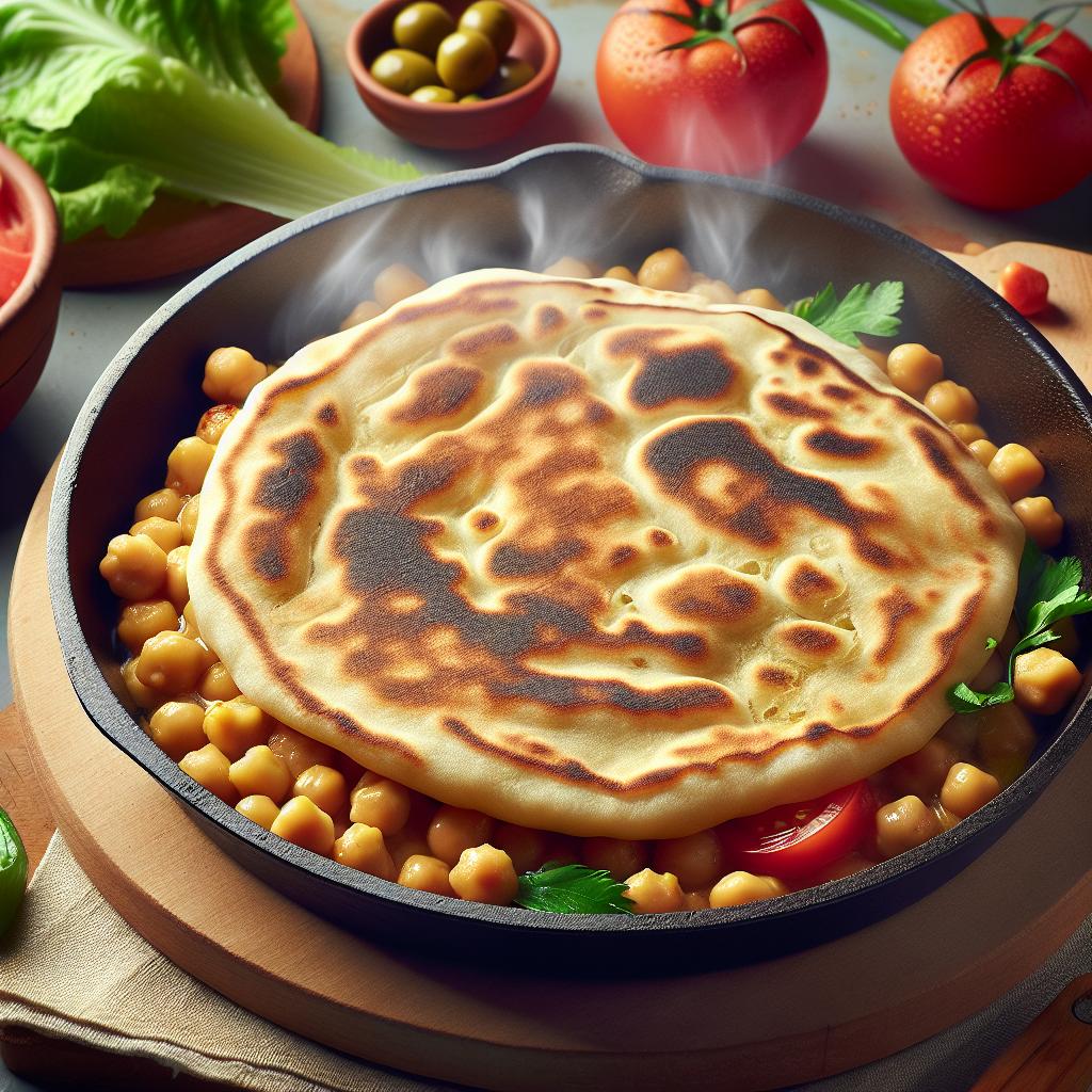 Piadina de garbanzos